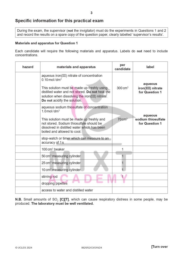 past papers 12 General Information Abut practical exams