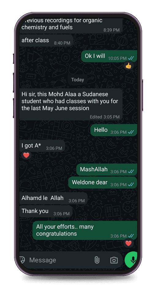 testmonial, Exam result