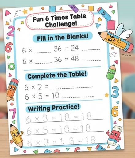 Printable Worksheet Content