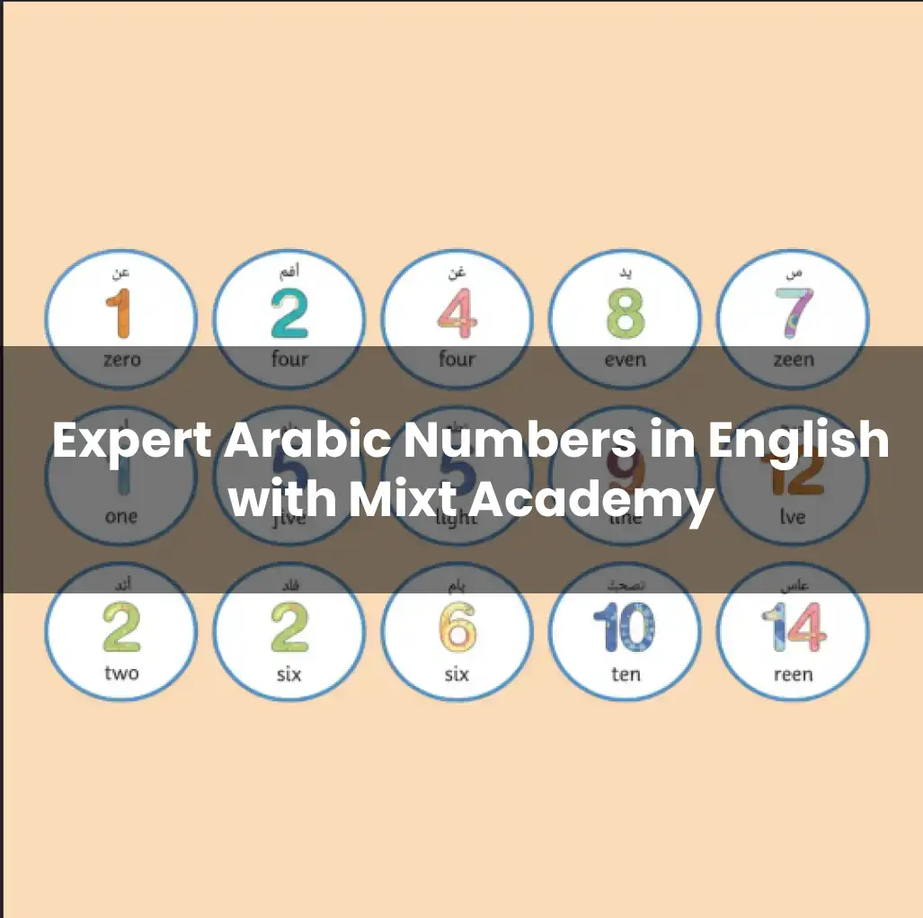 Arabic Numbers from 1 to 10 in English & Arabic