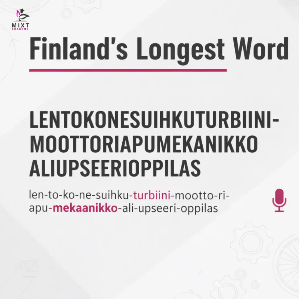 an image that shows the finland’s longest word