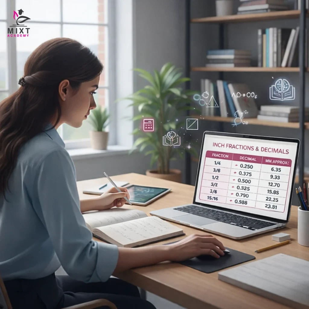 Decimal to fraction chart