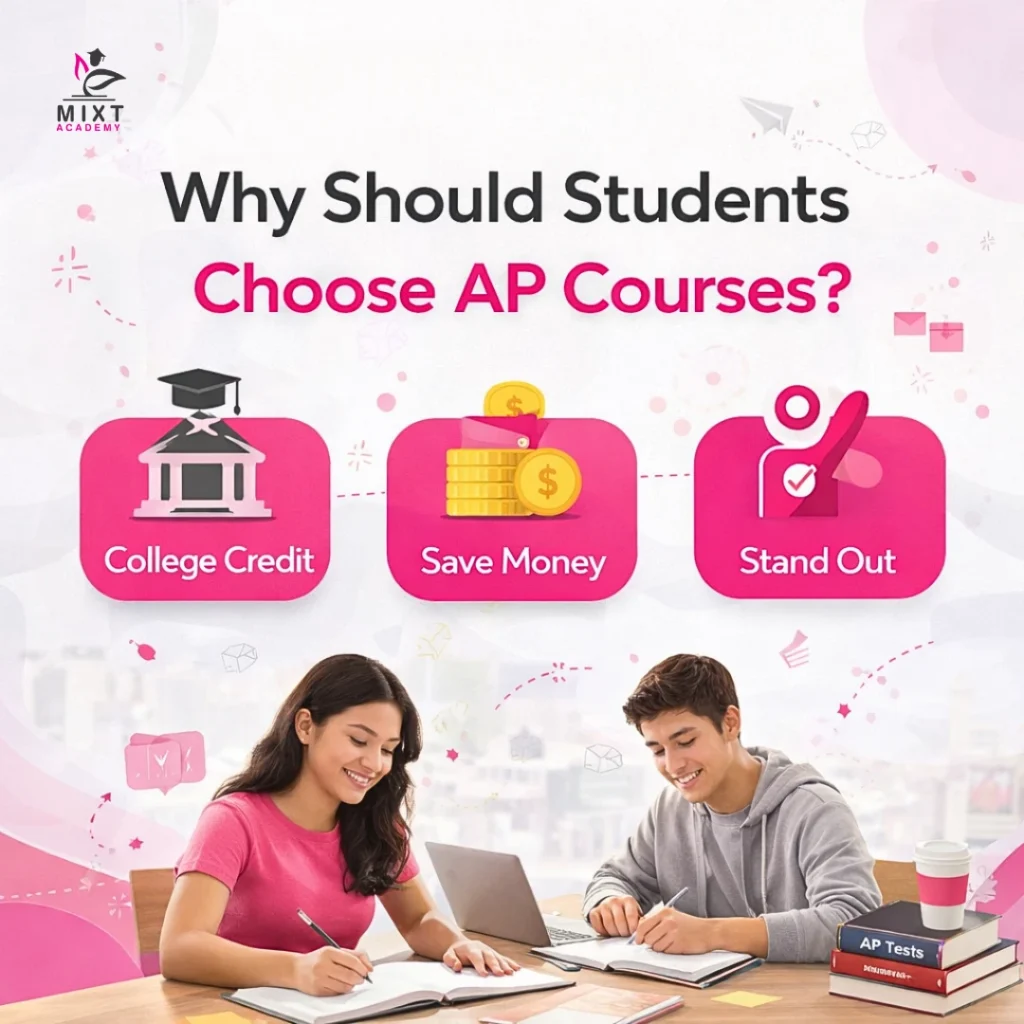 An image showing why students choose AP courses.